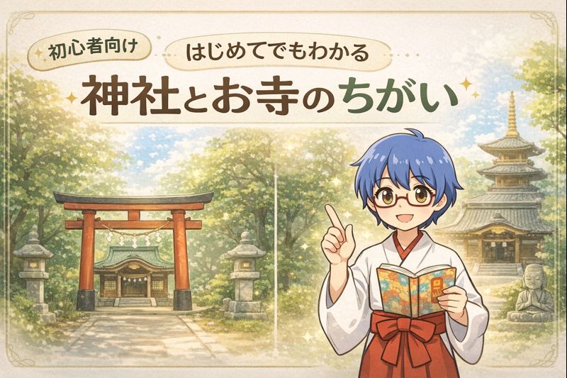 【保存版】神社と寺院の違い完全ガイド｜祀られている存在・建物・参拝方法の違い