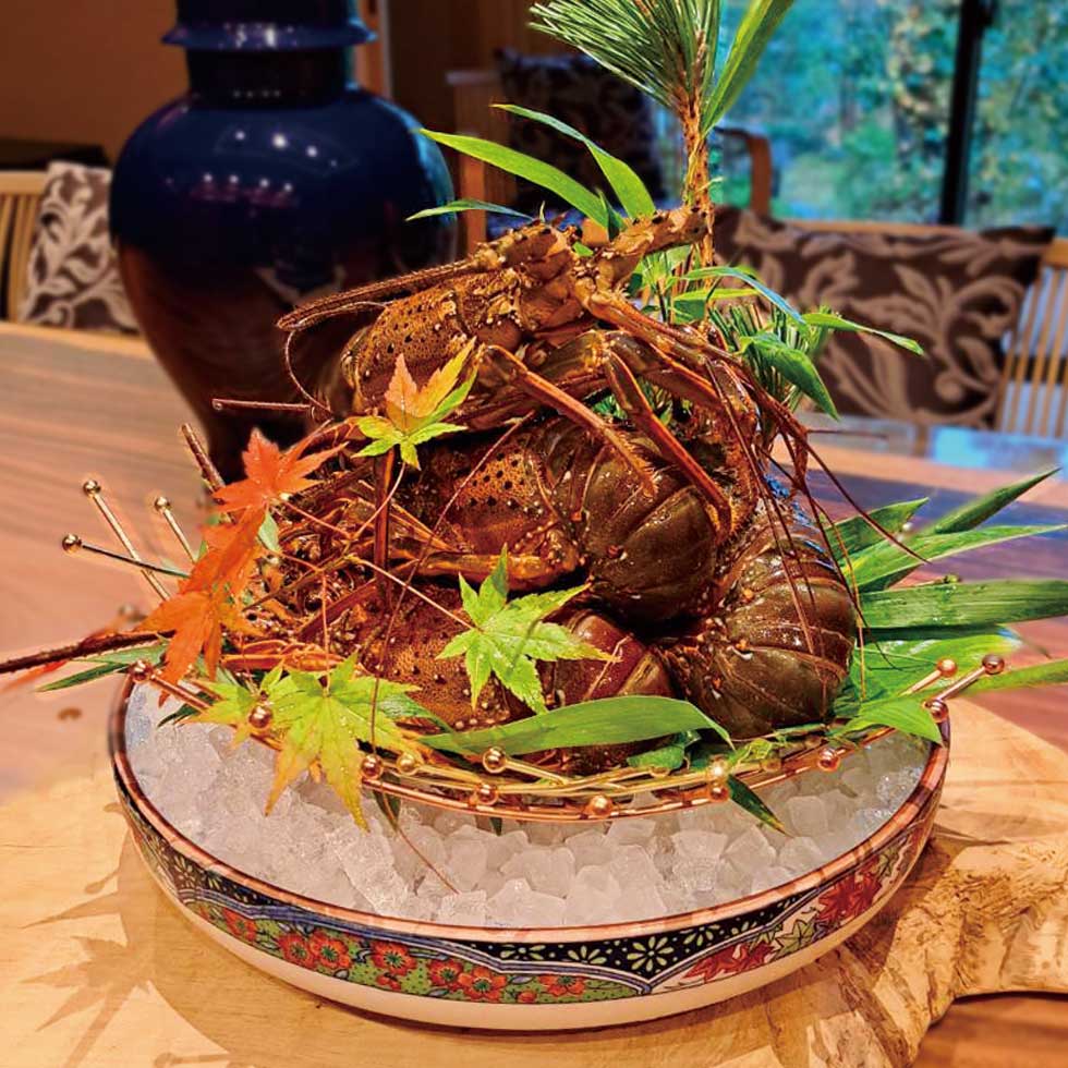 6-1.和×フレンチの創作コース、九州山海の恵みをひと皿に